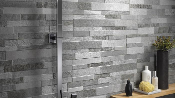 Cubic Wall Grey 15x61