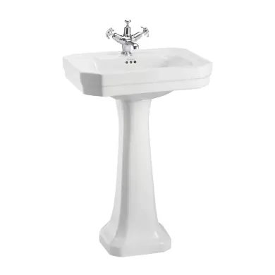 Tv&auml;ttst&auml;ll Victorian 56 cm 1 Blandarh&aring;l med Piedestal