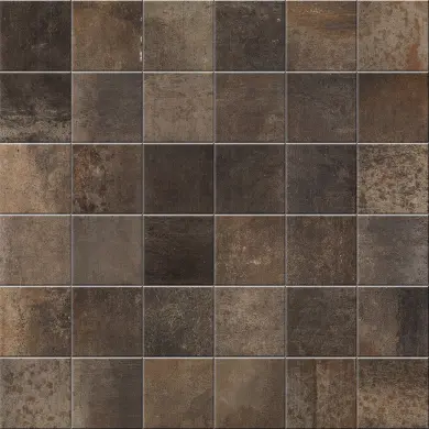 Mosaik Metal Copper Lappato 4,7x4,7