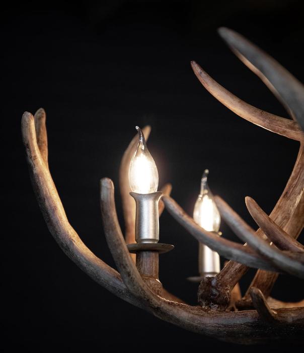 Antler Chandelier Taklampa Resin & Metall Ø90cm