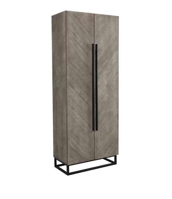 Vancouver Skåp Ek Pebbles Grey 80x210x43cm