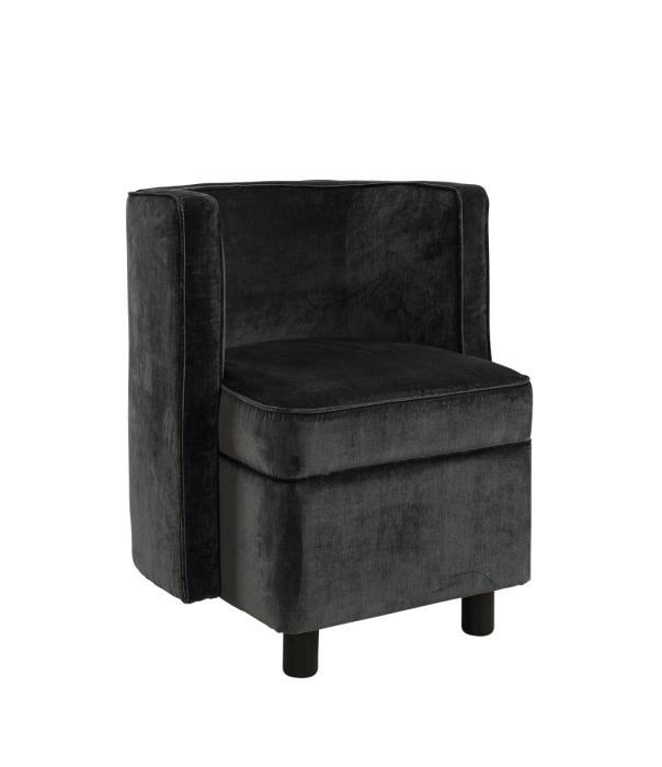 Jolie Matstol i Tyg Avanna Dark Grey