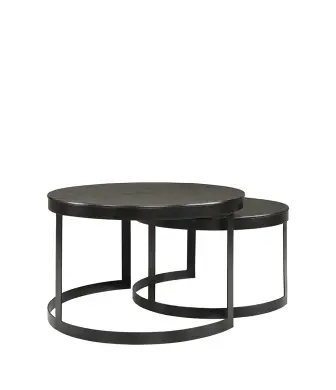 Alanso Soffbord Svart 2-set