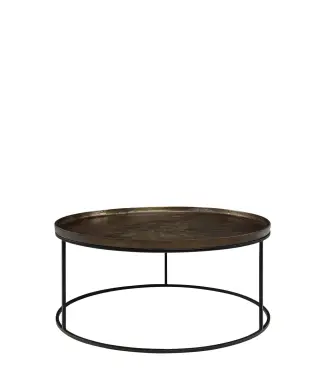 Fabio Soffbord Vintage Brass &Oslash;88cm