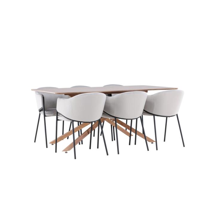Rektangulär matgrupp Piazza, Evelina