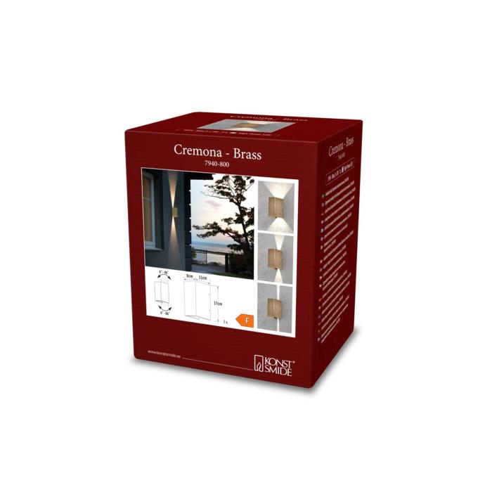Vägglampa Ute Cremona HP-LED 2x3W 17 cm