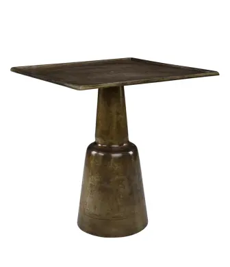 Chlo&eacute; Sidobord Vintage Brass 70x70x75cm