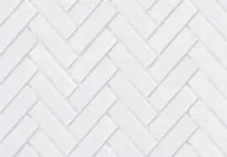 Mosaik Harringbone Vit Matt 2,2x7,2