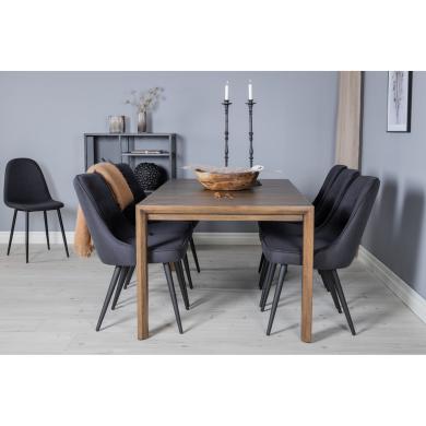 Rectangular Dining Set Slider, Velvet Deluxe