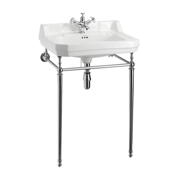 Tvättställ Edwardian 61 cm 1 Blandarhål med Ställning