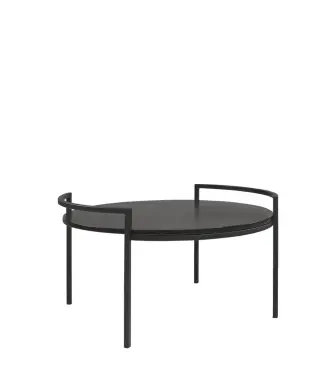 Capulus Soffbord Svart &Oslash;90cm