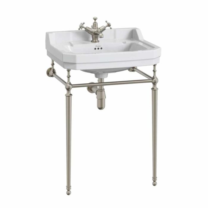 Tvättställ Edwardian 61 cm 3 Blandarhål med Ställning