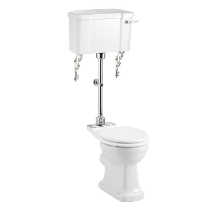 Toastol Mellanhög Standard Smal Cistern 44, Soft-close, Vred, Rörkit