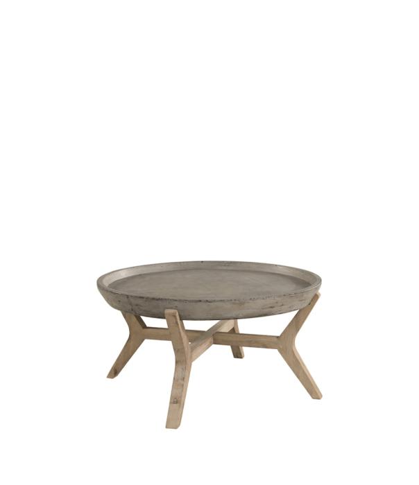 Tonga Soffbord Lättbetong Grey Acacia Ø80cm