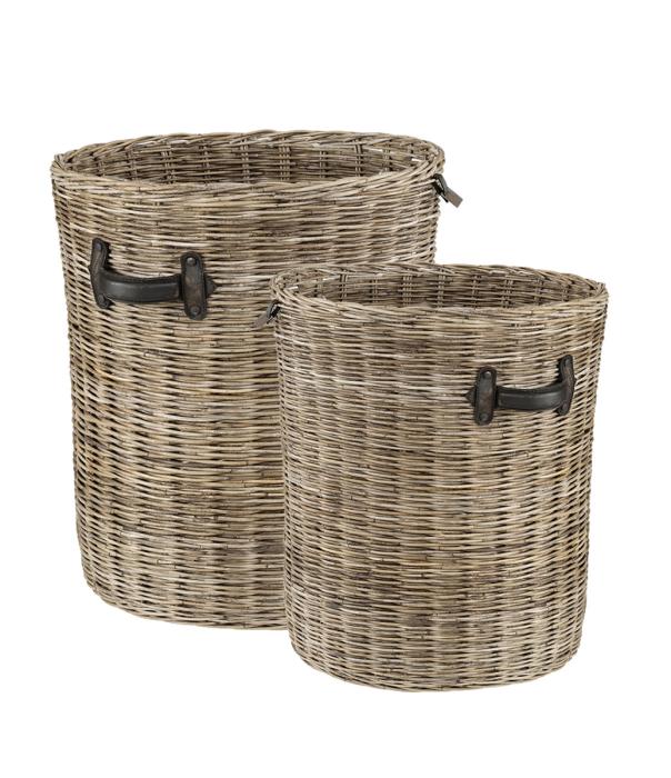 Round Storage Korg med Handtag 2-set