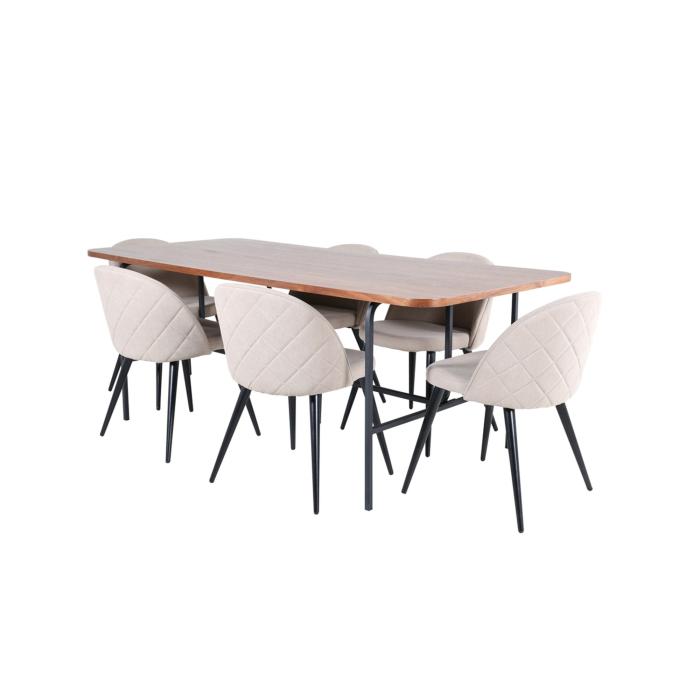 Rektangulär matgrupp Uno, Velvet