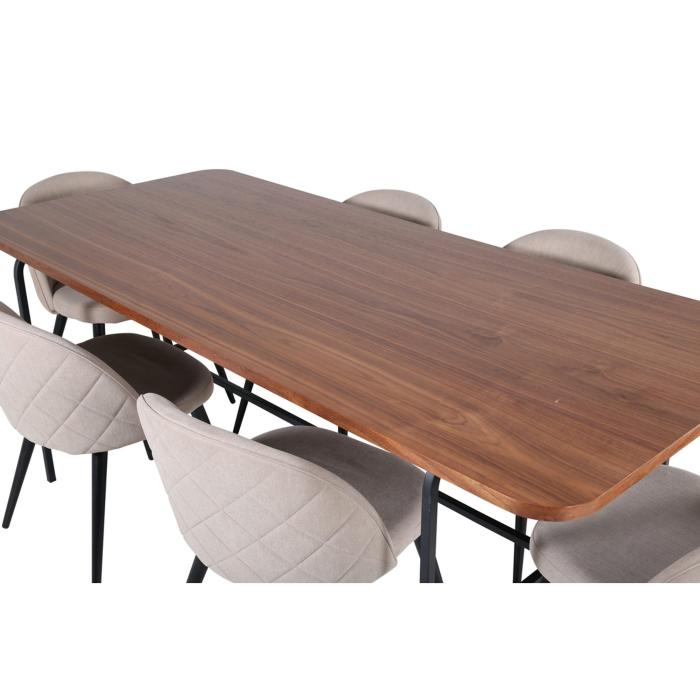 Rektangulär matgrupp Uno, Velvet