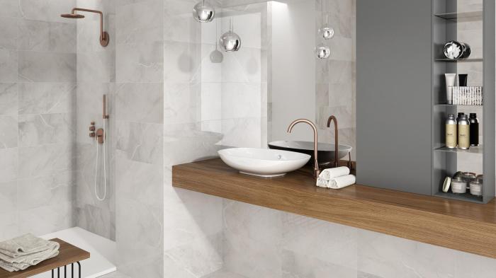 Marbles Light Grey Polerad Rect. 59,8x59,8