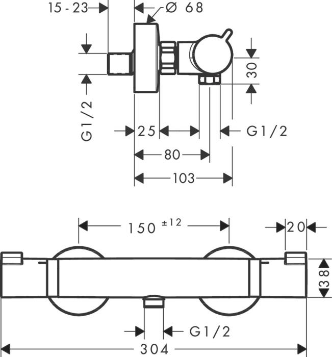 Ecostat Comfort duschtermostat