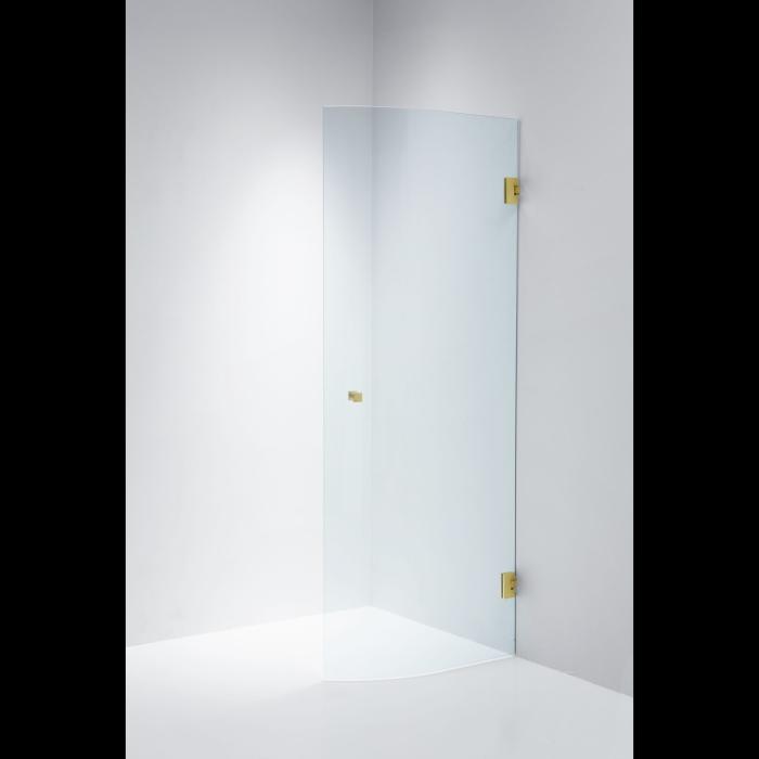 Duschdörr Halv Corny Design Klarglas