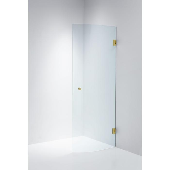 Duschdörr Halv Corny Design Klarglas