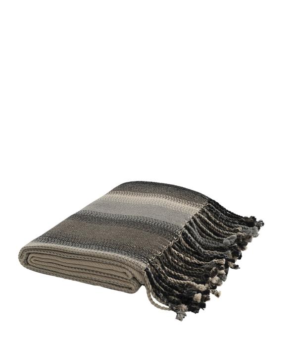 Adonis Pläd Stripe Brown