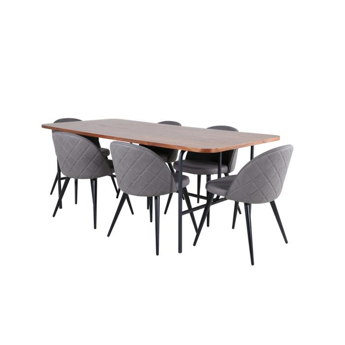 Rektangulär matgrupp Uno, Velvet