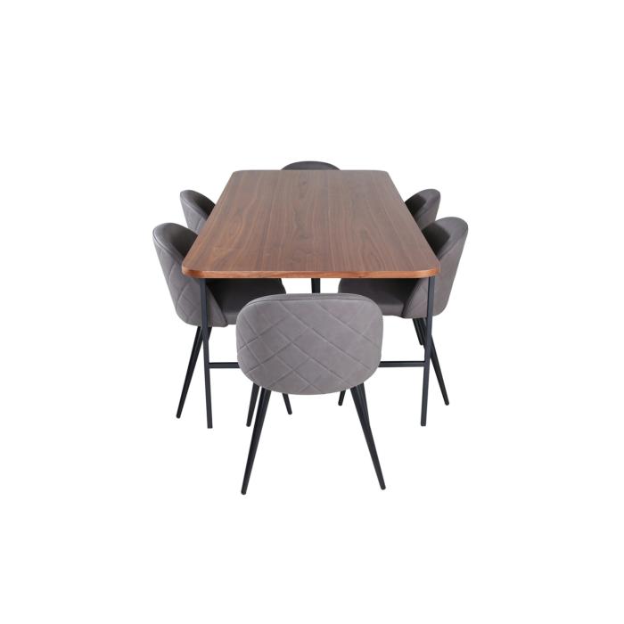 Rektangulär matgrupp Uno, Velvet