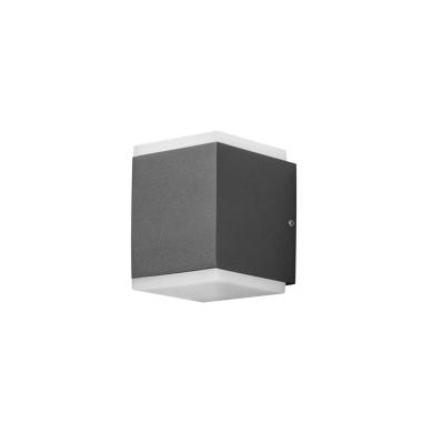 V&auml;gglampa Ute Monza Dubbel HP-LED 2x6W M&ouml;rkgr&aring;