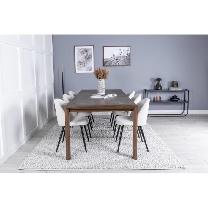 Rektangulär matgrupp Slider, Velvet