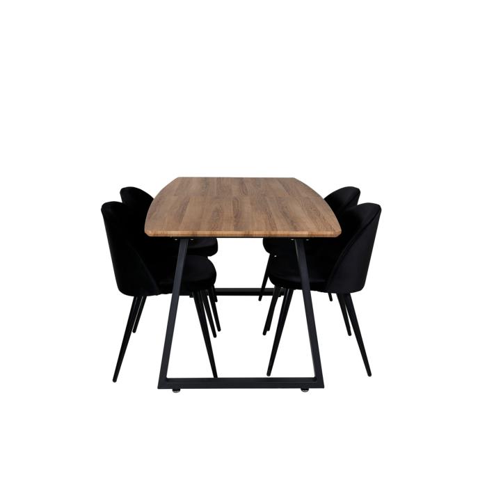 Rektangulär matgrupp Inca, Velvet