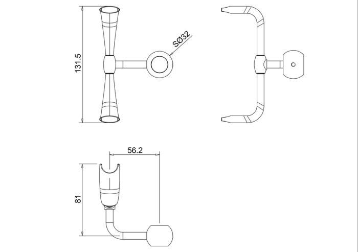 Hållare för Handdusch