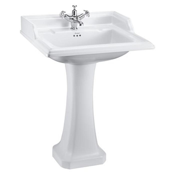 Tvättställ Classic 65 cm 1 Blandarhål med Piedestal