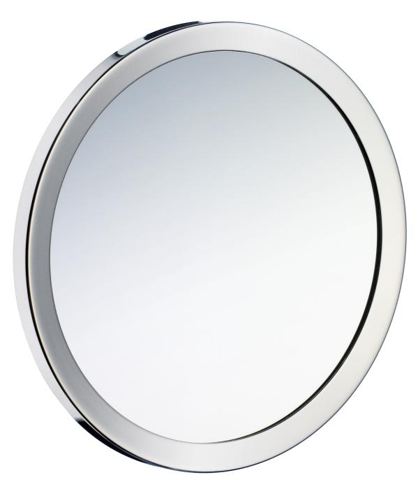 Smink- & Rakspegel Outline x5 Rund Självhäftande/Magnetisk Krom