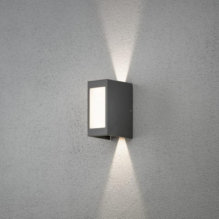 Vägglampa Ute Cremona HP-LED 3x3W Mörkgrå 8 cm