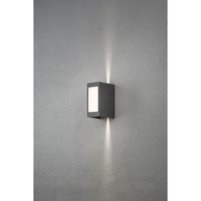 Vägglampa Ute Cremona HP-LED 3x3W Mörkgrå 8 cm