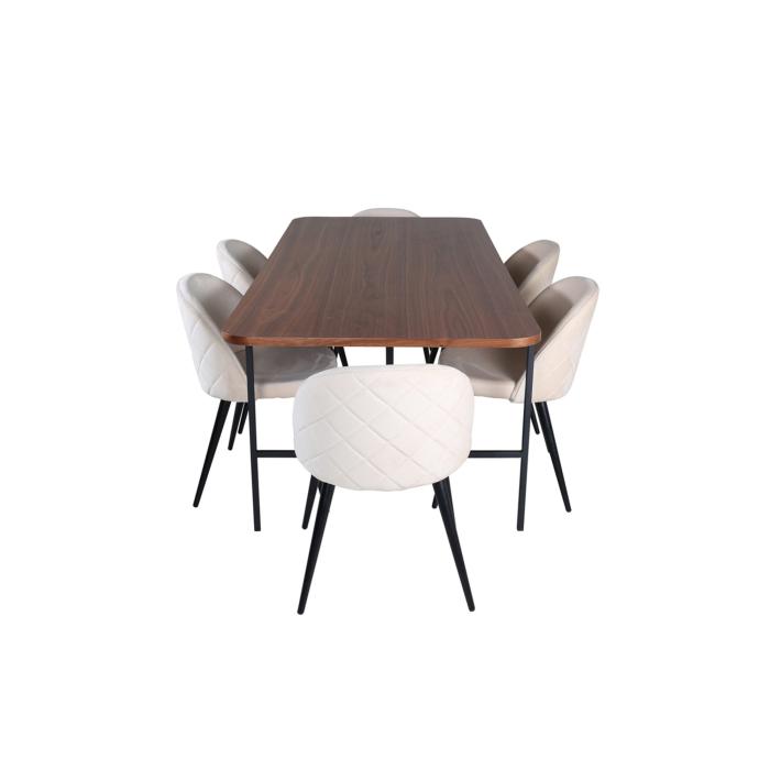 Rektangulär matgrupp Uno, Velvet