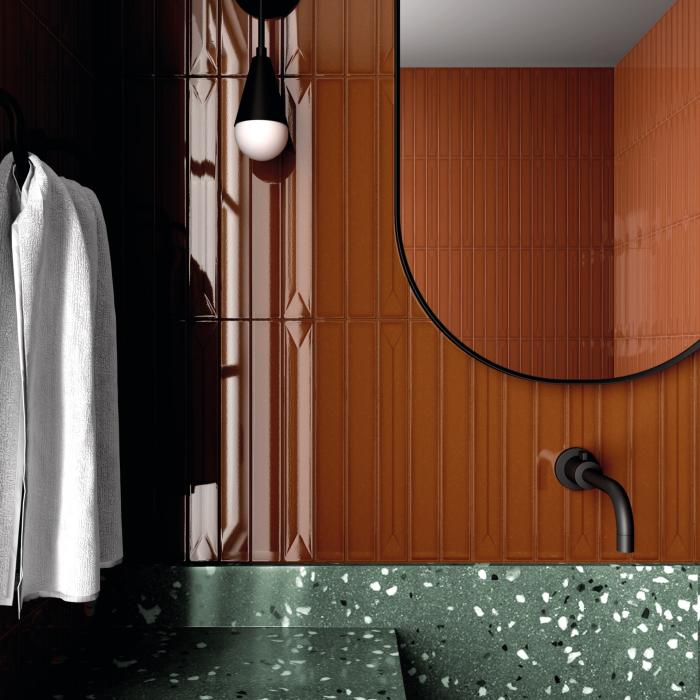 Kakel Vitral Dekor Caramel 5x40