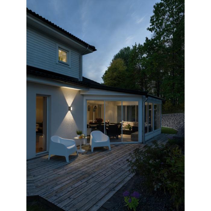 Vägglampa Ute Cremona HP-LED 3x3W Mörkgrå 8 cm