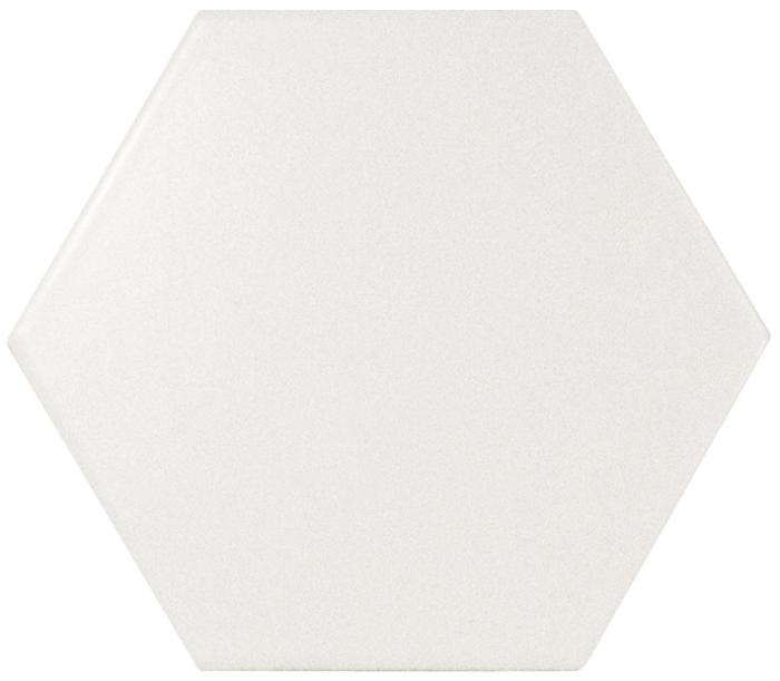 Hexagon White Matt 14,2x16,4