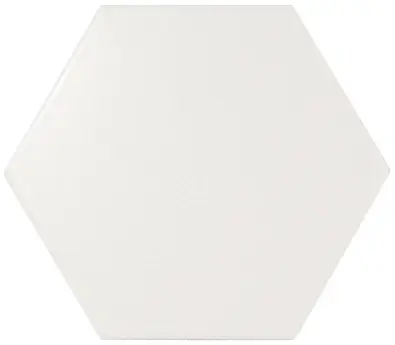 Hexagon White Matt 14,2x16,4