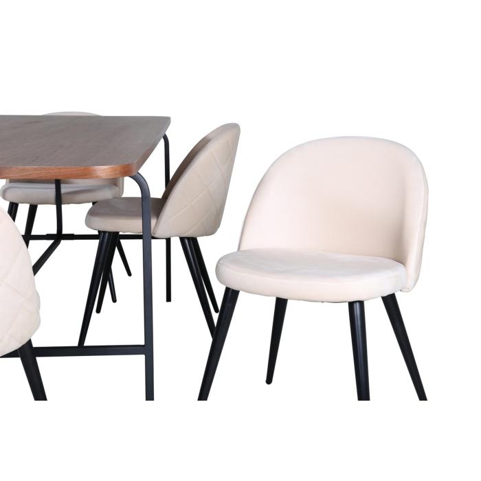 Rektangulär matgrupp Uno, Velvet