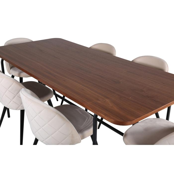 Rektangulär matgrupp Uno, Velvet