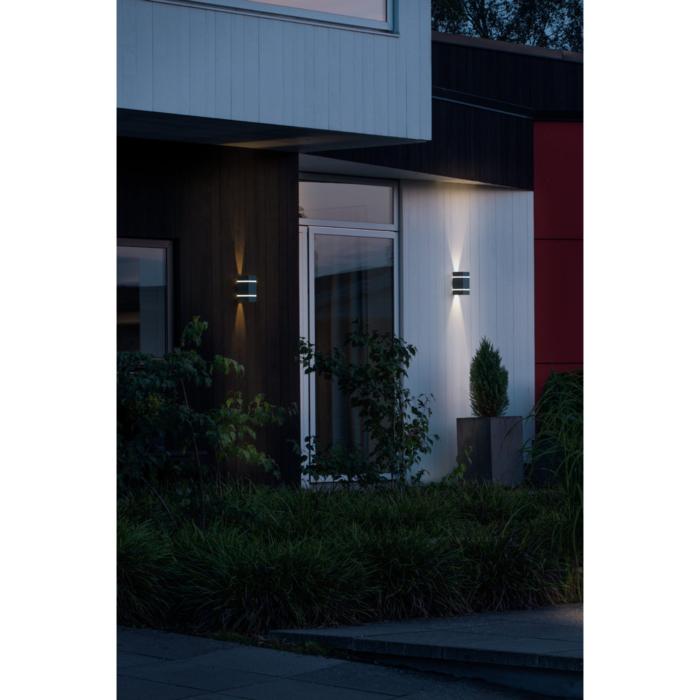 Vägglampa Ute Cremona HP-LED 2x3W Mörkgrå