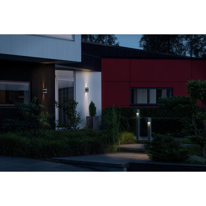Vägglampa Ute Cremona HP-LED 2x3W Mörkgrå
