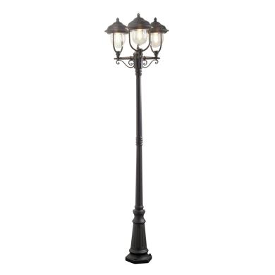 Lyktstolpe Parma 3-arm E27 2.18m