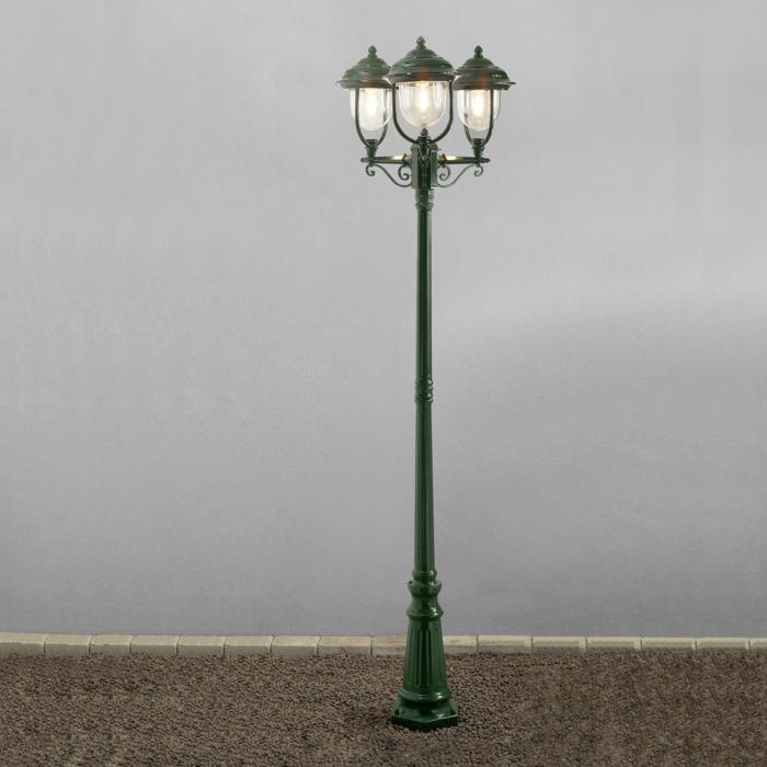 Lyktstolpe Parma 3-arm E27 2.18m