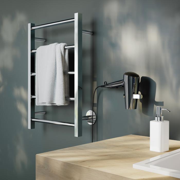 Handduksvärmare Dry Elektrisk Krom Kompakt med Timer