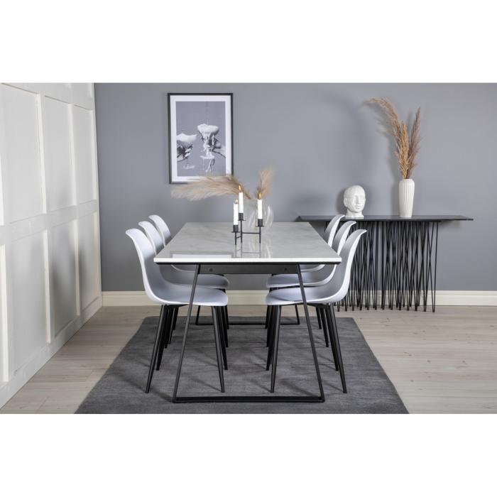 Rectangular Dining Set Estelle, Polar Plast