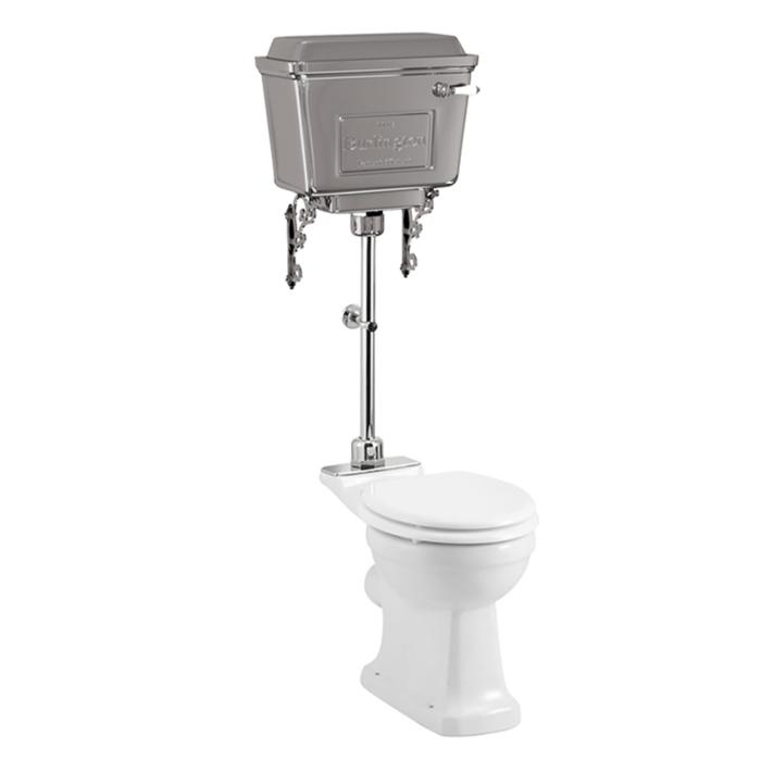 Toastol Mellanhög med Aluminium Cistern, Soft-close & Kromad Knapp